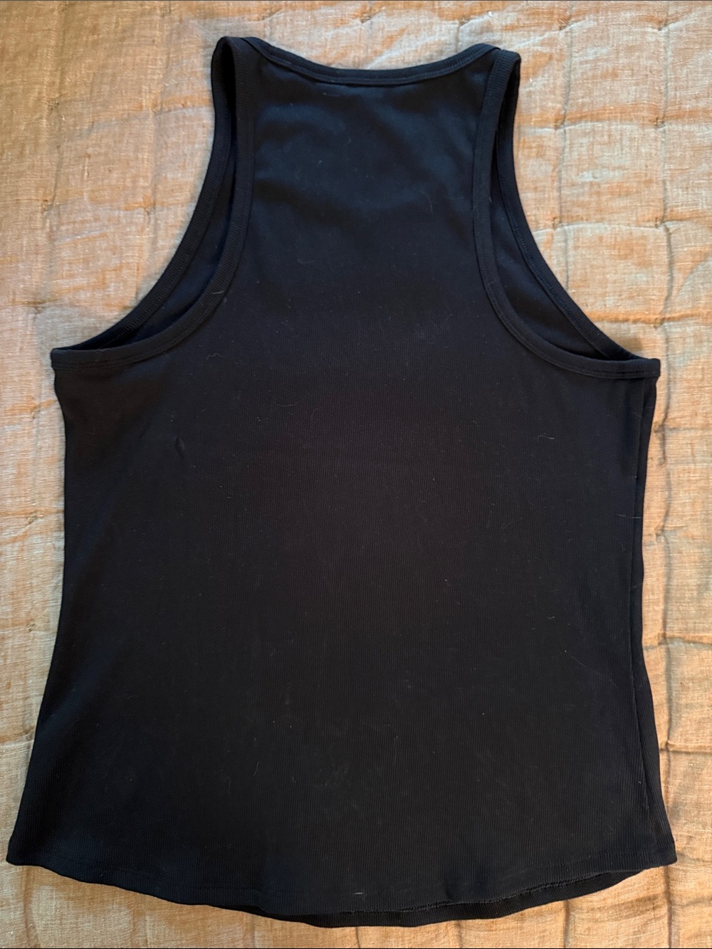 Athleta Signature Rib Black Racerback Tank-Size L - Picture 5 of 5